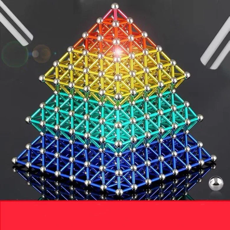 Puzzle Wszechstronne Magnetyczne Klocki Konstrukcyjne Zabawka Dziecięca Geometryczne Kształty Magiczne Kolory Wczesna Edukacja Magnetyczna Zabawka z Przyssawkami