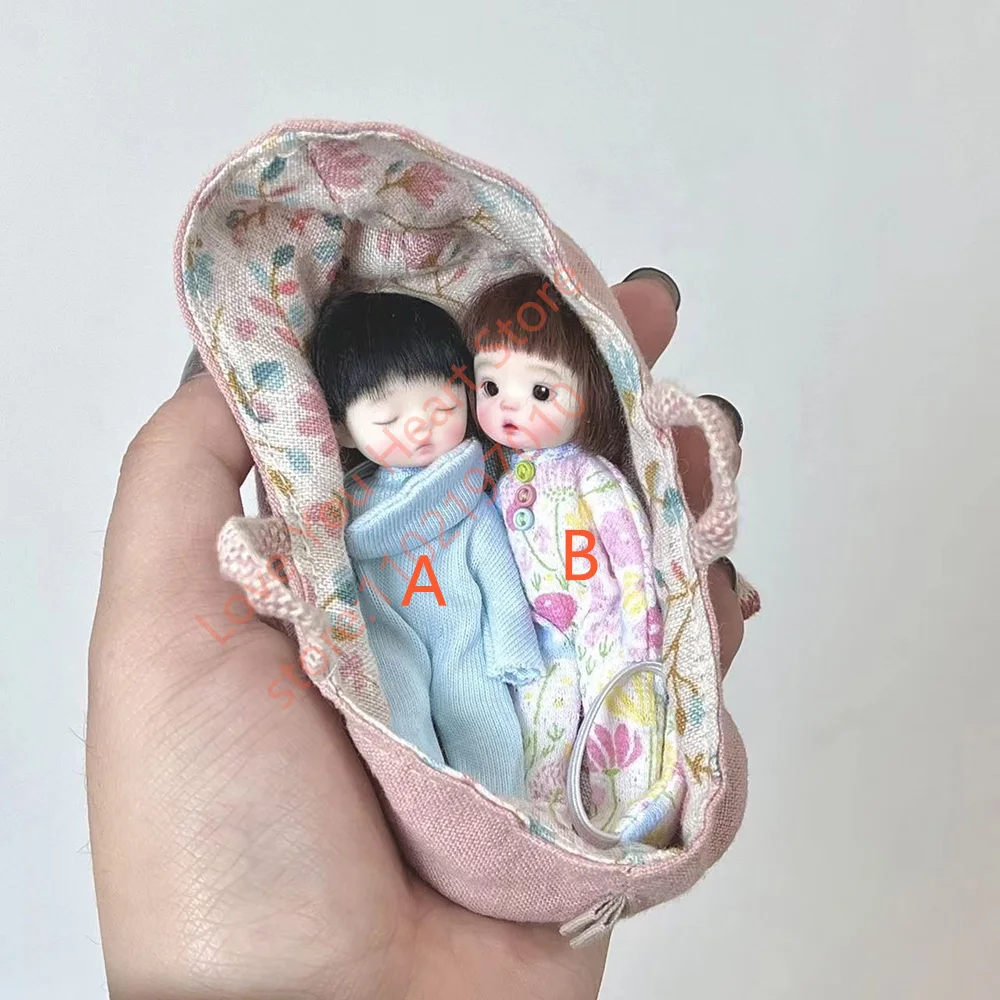 New 8cm BJD Doll Resin Material DIY Mini Lovely Girl No Makeup Doll Toys Gifts