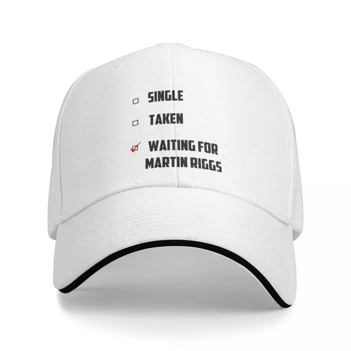 16x Waiting For Martin Riggs Racerback Baseball Caps Casual Sandwich Hats