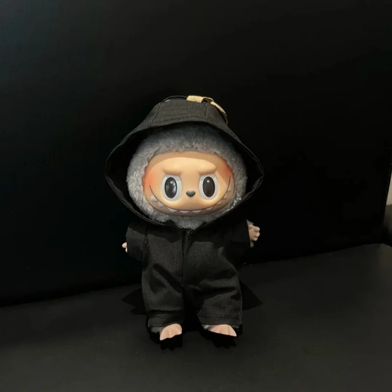 سترة واقية جديدة من لابوبو لملابس الدمى القطيفة الصغيرة مقاس 17 سم، مزينة لألعاب الحفلات والألعاب وهدايا أعياد الميلاد