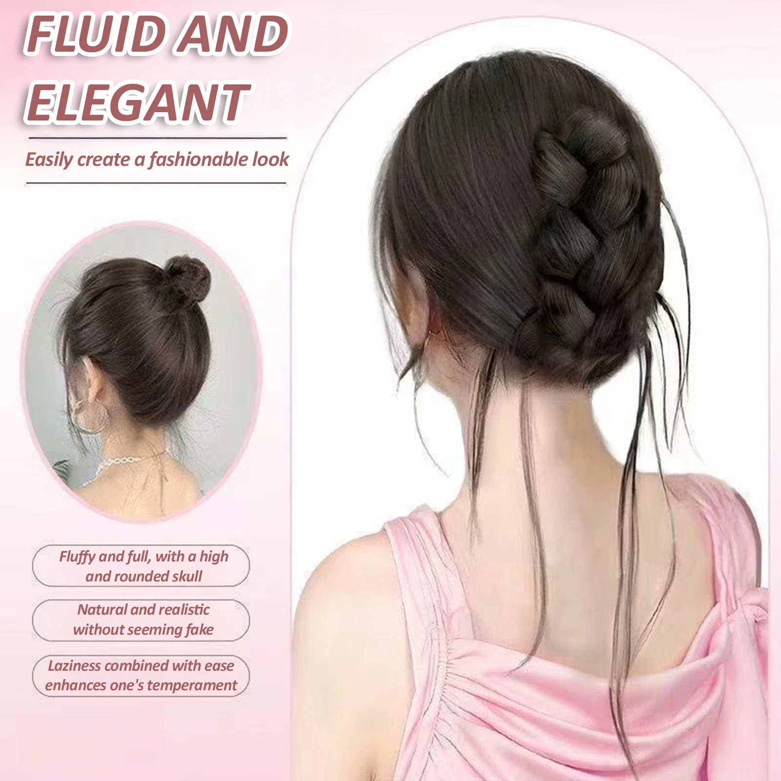 Unordentlicher gefälschter Dut – Claw Clip Messy Bun Hair Piece Bewertung und Preis