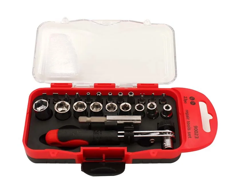 

48set 23Pcs/set Socket Set Car Repair Tool Ratchet Set Torque Wrench Combination Bit a set Tool Set Hand Tools for Car Repair