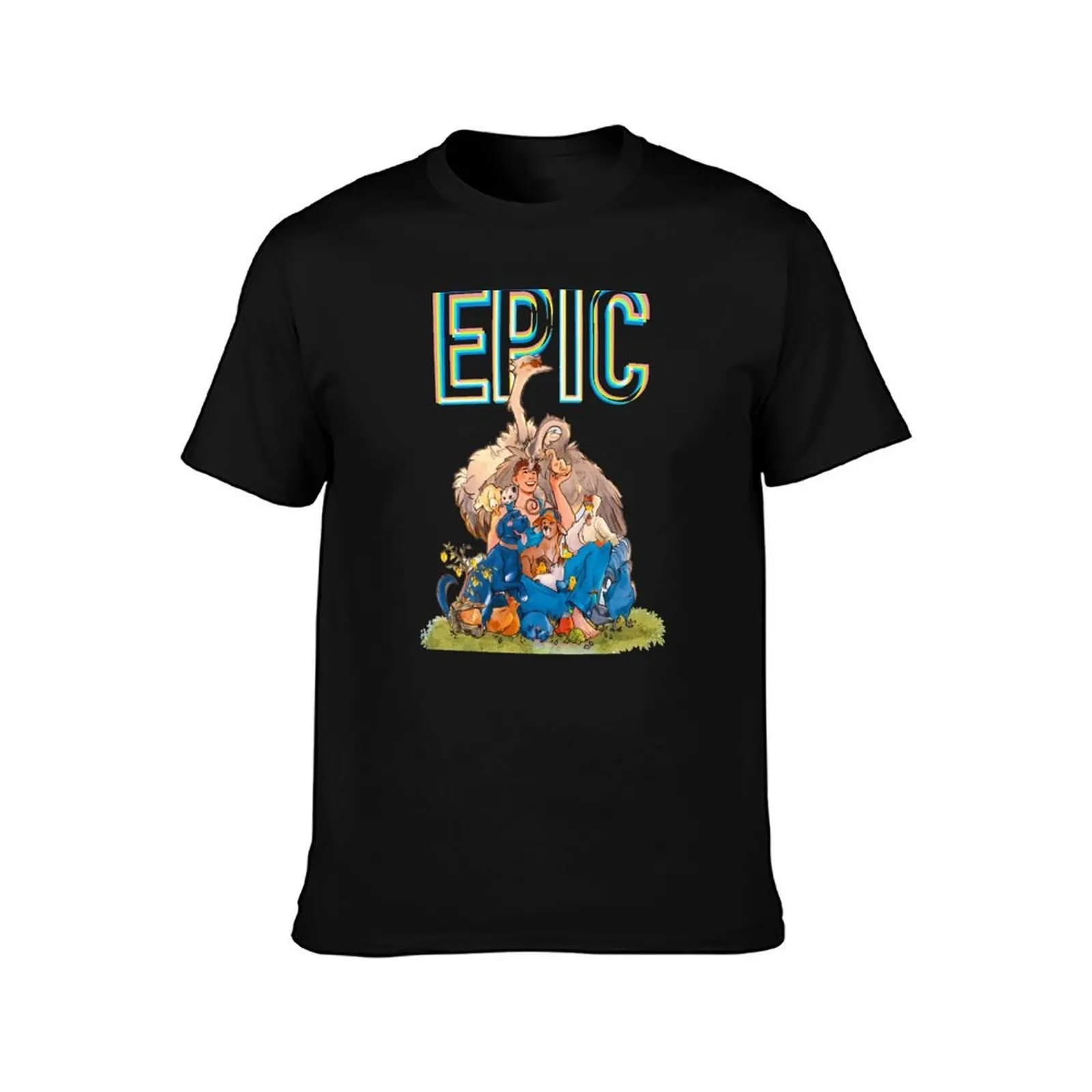 Urban Rescue Ranch F T-Shirt, Summer Casual Cotton Tee, Oversized Streetwear Tops, Vintage Graphic Print, Loose Fit Short Sleeve