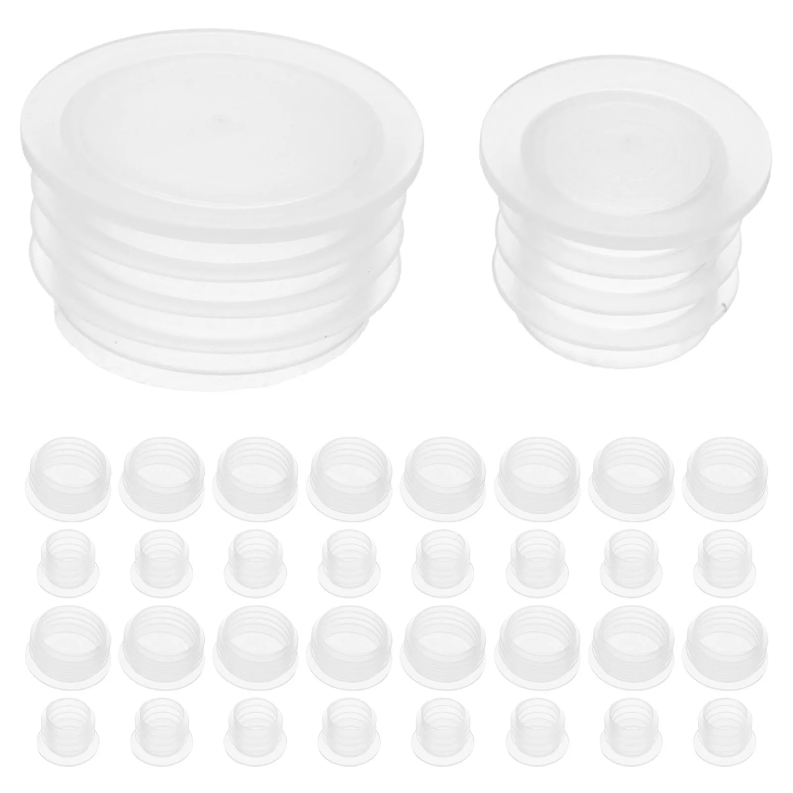 

200 Pcs Plastic Bottle Cap Seal Lids Pipeline Protective Replacement Juice Caps