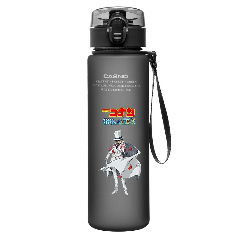 Anime Waterfles Conan Edogawa Kuroba Kaito Kudou Shinichi 560Ml Draagbare Sport Plastic Beker Camping Fitness Fles Cadeau