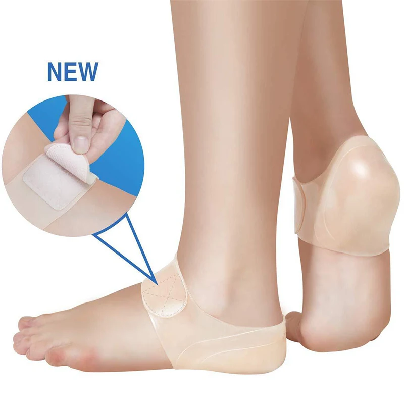 1 paar verstelbare siliconen hielbeschermer voet crack voet crack anti crack sokken anti voet crack hiel haksticker draagbaar