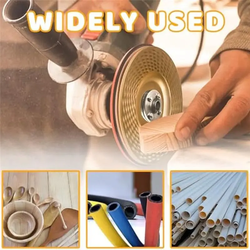 AEE2-4PCS conjunto de disco de escultura em madeira para moedor de ângulo para fixação de 4 polegadas ou 4 1/2 polegadas, acessórios de roda de disco de moedor para trabalhar madeira