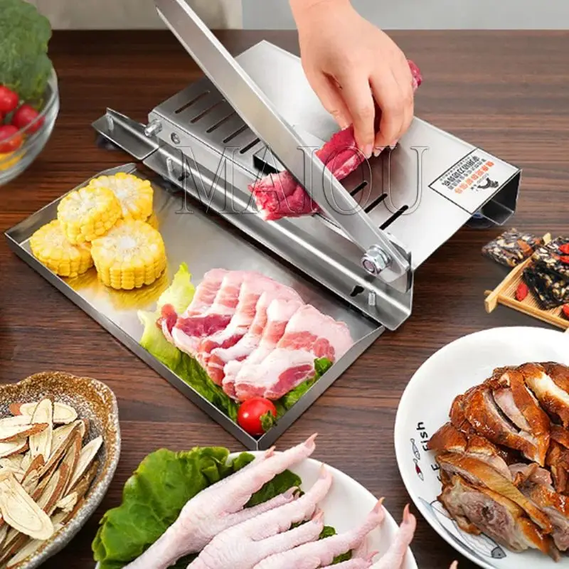 

Manual Frozen Meat Slicer Stainless Steel Meat Cutter For Beef Mutton Roll Slicer