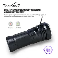 TANK007 KC11 Outdoor Strong Light LED Flashlight Torch Light