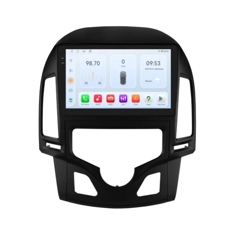 OSSURET Bestseller 2Din 9 Zoll Android 14 Auto-Multimedia-Player für Hyundai I30(AT) 2006-2011 Kabelloses CarPlay Android Auto Bluetooth Freisprecheinrichtung Mirror Link RDS DSP Audio 8-Kern