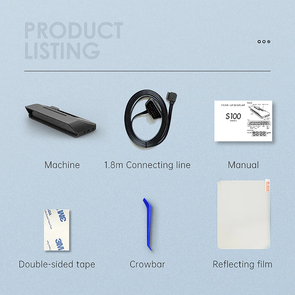 

Digital HUD Dual Display Screen Head Up Display Transmission Oil Temperature Monitoring Smart Head Up Display Overspeed Alarm