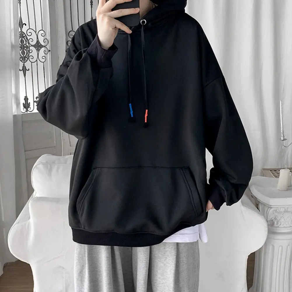 

Мужские и женские однотонные толстовки с карманами спортивные свитшоты для фитнеса Модные Повседневные пуловеры разных цветов