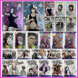 Anime Demon Slayer Rare HR QR UR TR OR SSR Collectible Cards Kochou Shinobu Giyuu Muzan Tanjirou Toys for boys Birthday Present
