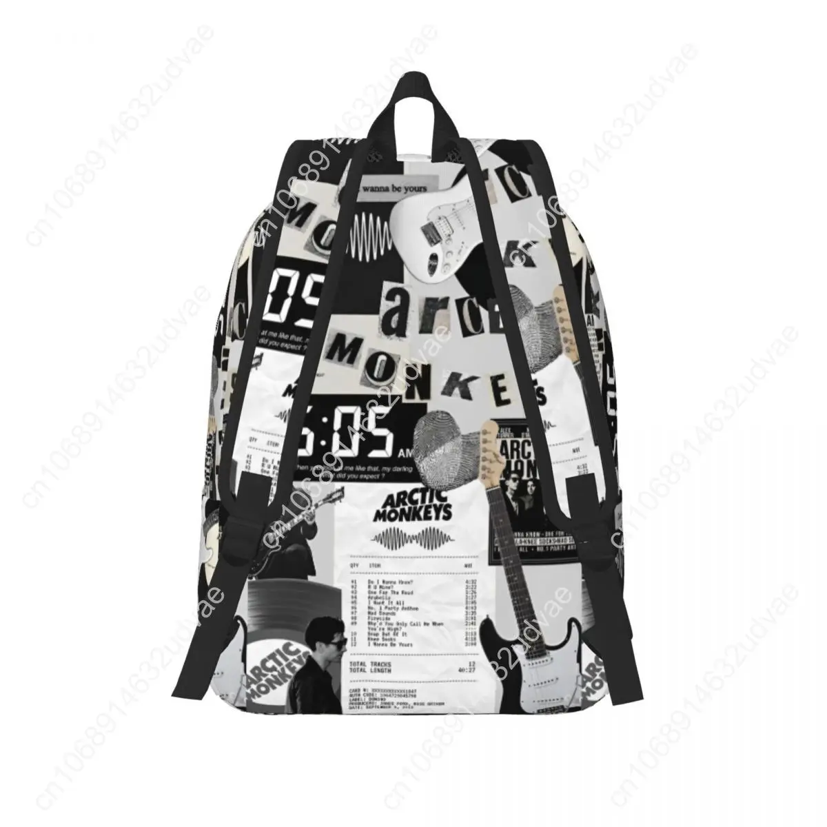 Rock Music Album Band for Men Women Student School Bookbag Arctic Monkeys Canvas Daypack Elementary High College Lightweight