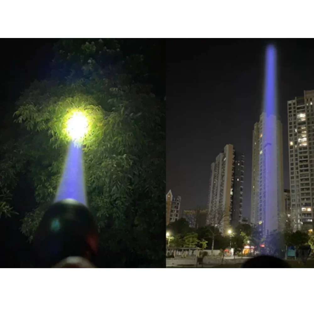 White Laser Illuminated Flashlight with 1800 Meter Long-Range Outdoor DB-01