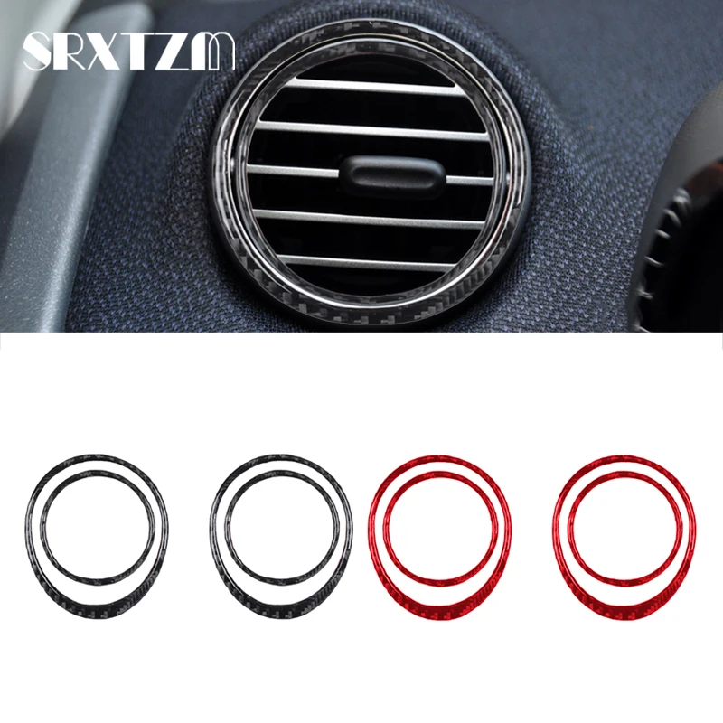 

Car Interior Side Air Vent Outlet Cover Trim Carbon Fiber For Benz Smart Fortwo 451 Coupe Cabrio Pure Pulse Passion 2011-2015