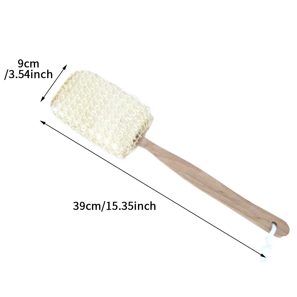 Accessories Back Scrubber Dormitory Long Handle Hanging String Shower Loofah For Bathroom Hanging Soft Bath Rub