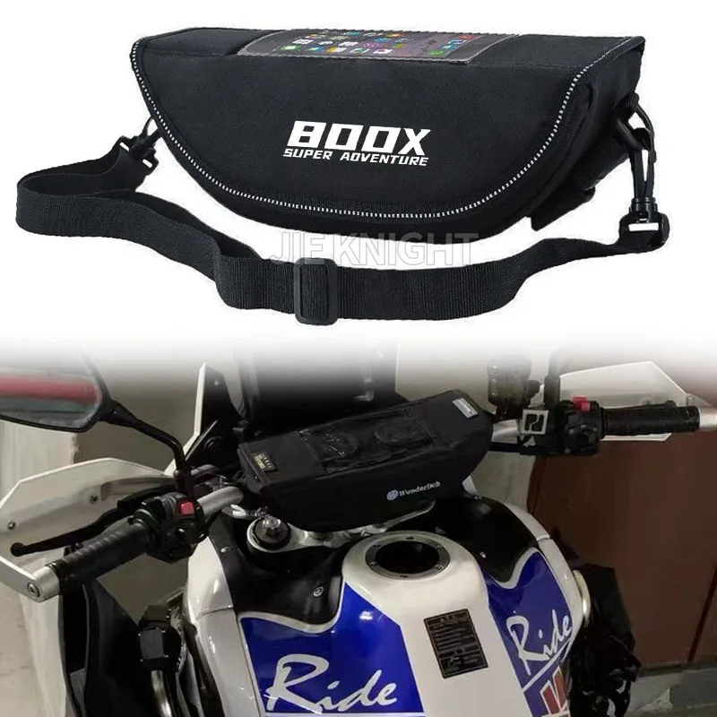 

For Kove 800X 2024 Motorcycle Handlebar Travel Bag Motorcycle Waterproof And Dustproof Handlebar Storage Bag