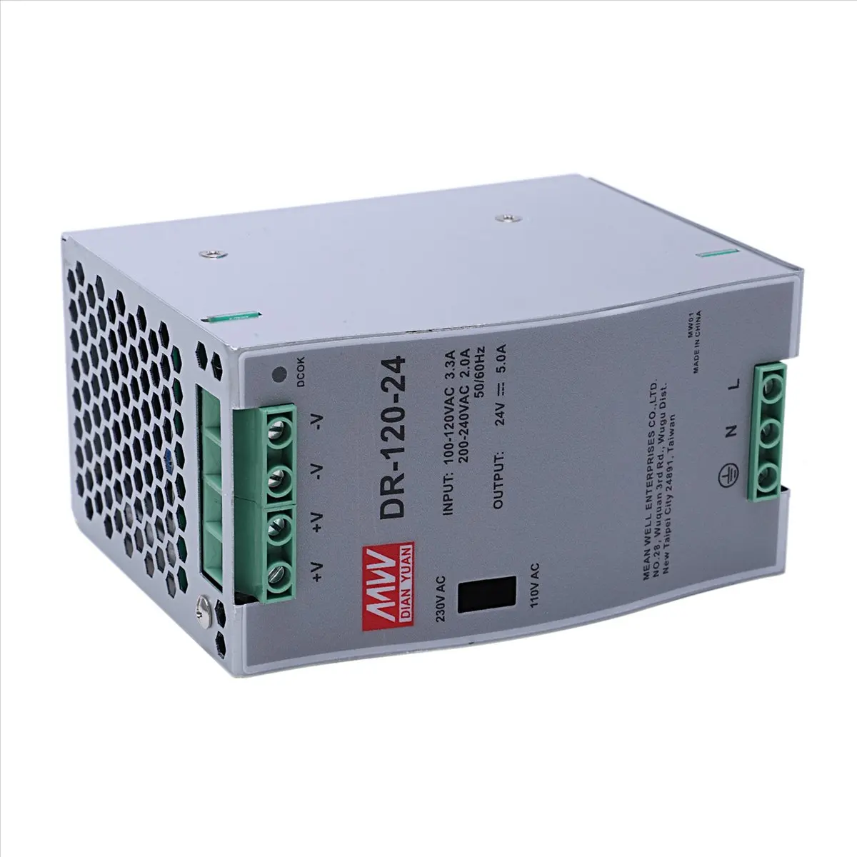 

Промышленный блок питания SDFC 3X DR-120-24 120 Вт, 24В 5А, для монтажа на DIN-рейку, импульсный источник питания