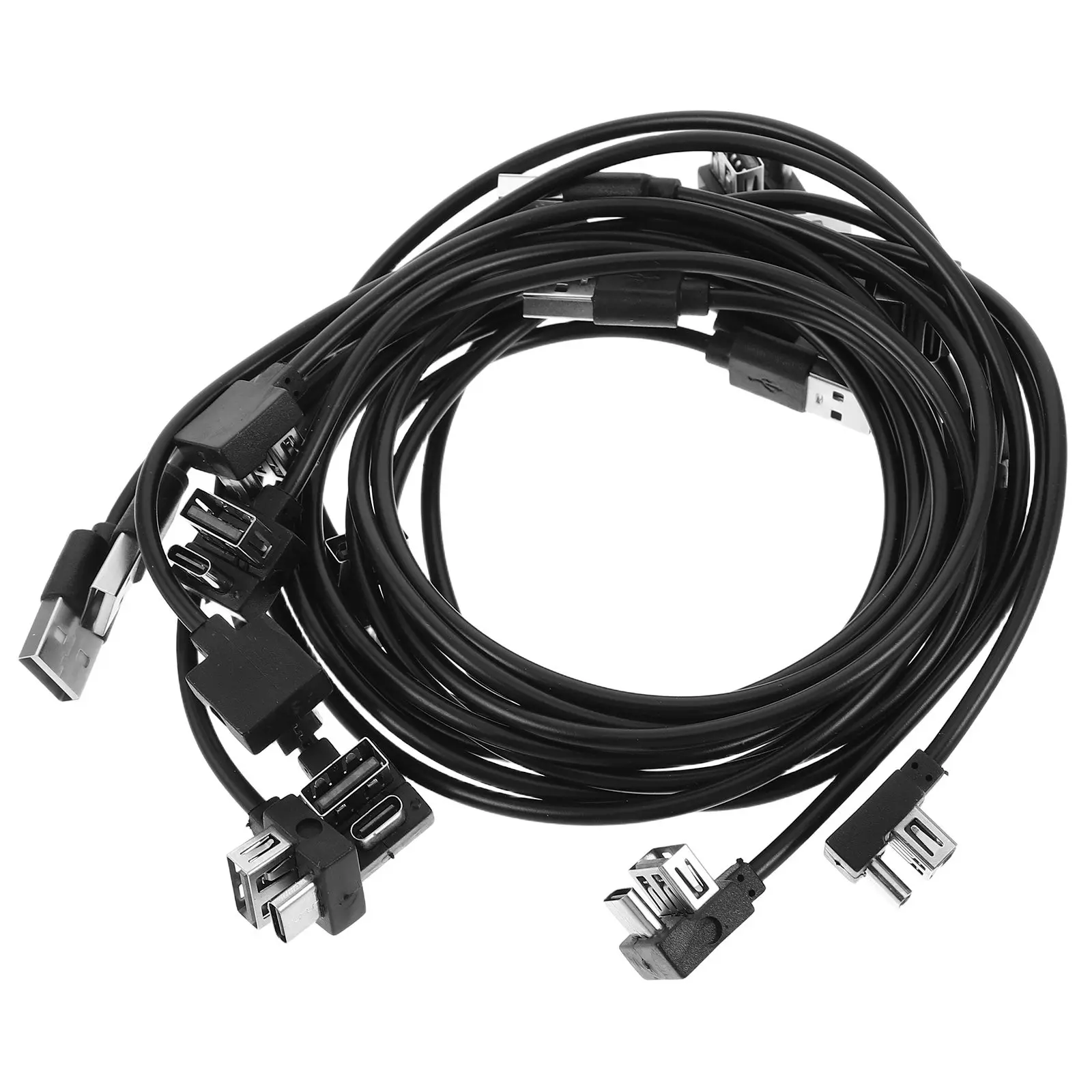 10Pcs Password Lock USB Extension Cable Dual Output Charging Adapter Suitcase Power Cord Universal Charger