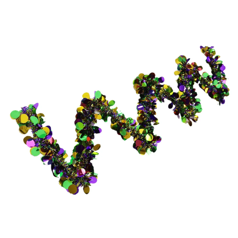 Fringe Garland Party Decoration Long-Lasting Colorful Hanging Ornament for Spring Festival Holiday Indoor Outdoor Mantle Tree