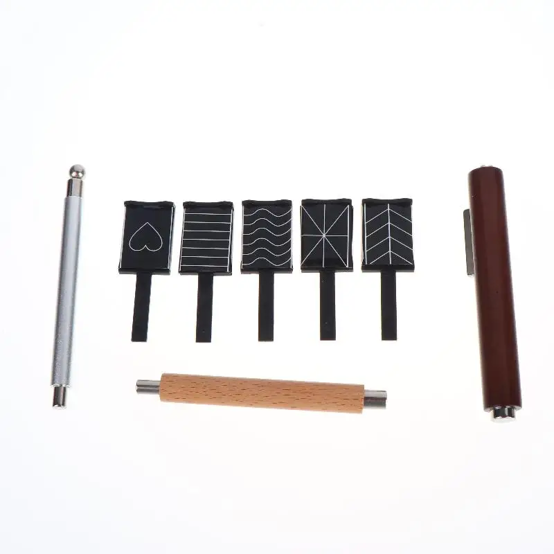 Wooden Handle Cylindrical UV/LED Gel Magnet Tool Double Head Nail Art Tool Multifunctional Strong Cat's Eye Magnet