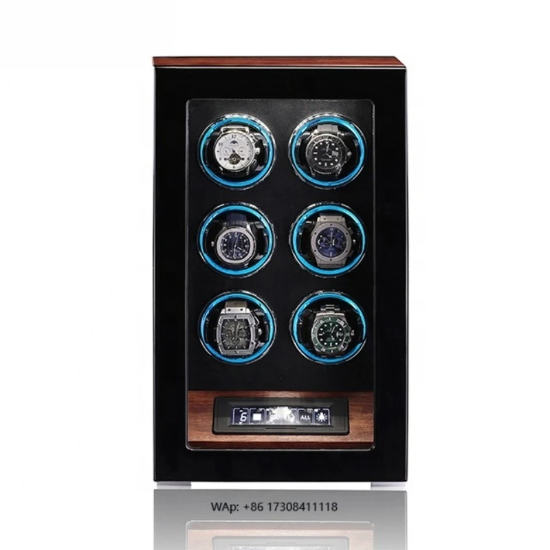 Luxury Wooden Watch Winder 2/4/6/9/12 Watches Storage Box Leather Lining Lock Water Resistant Protective Eco-Friendly
