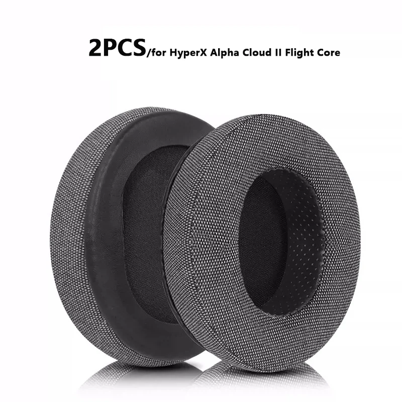 Replacement Skin-Friendly Cloth Leather Earpads For HyperX Alpha Cloud 1/2 Headphones Headband Ear Cushion