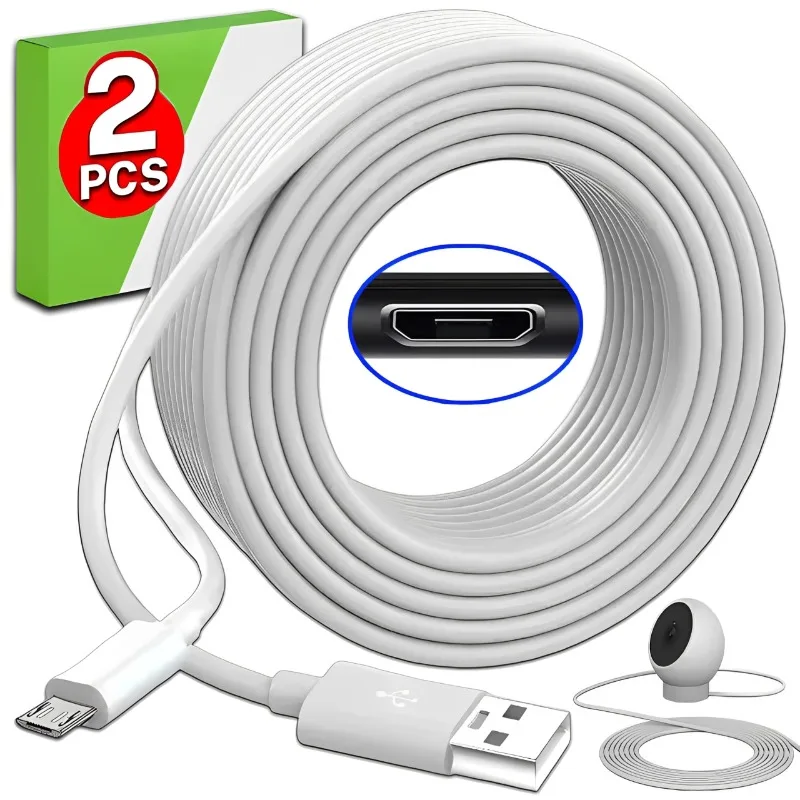 Micro USB Extra Long Data Cable Quick Charging Wire for Android Xiaomi Samsung Camera VR Monitor Power Bank Extension Cord