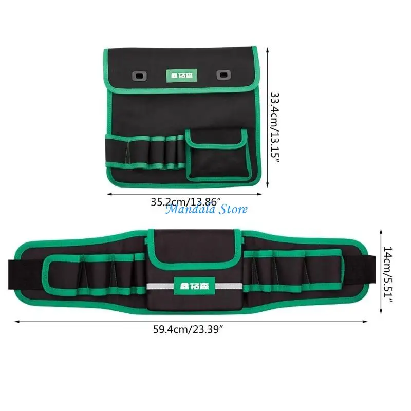 U2JC 12 Inch Multipurpose Small Tool Bag Small Tool Tote Bags Tool Storage Bag for Screwdriver Tools