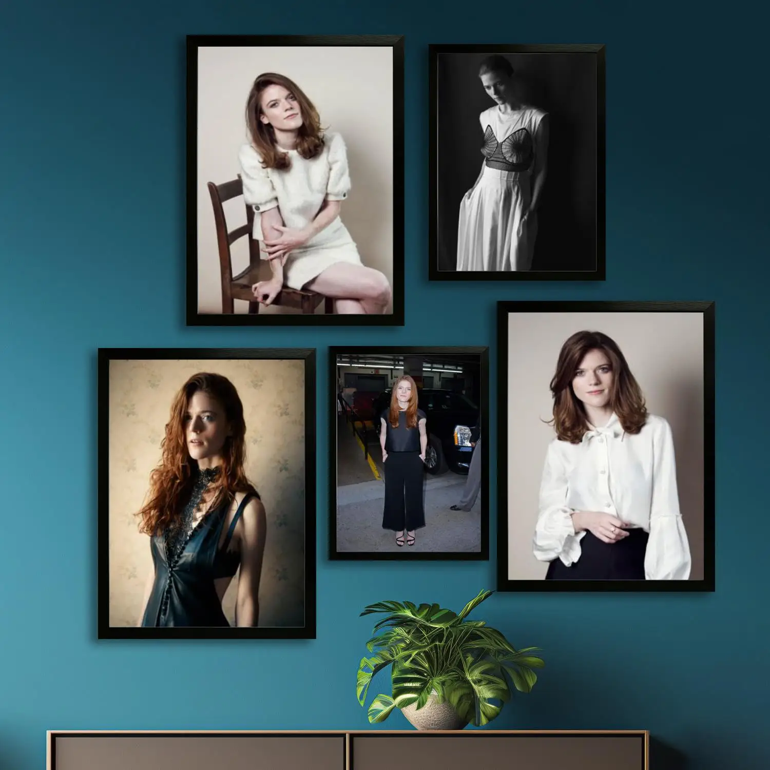 ملصق فني من القماش من Rose Leslie وفن جداري، طباعة صور، ديكور غرفة نوم عائلية حديثة، لوحة زخرفية