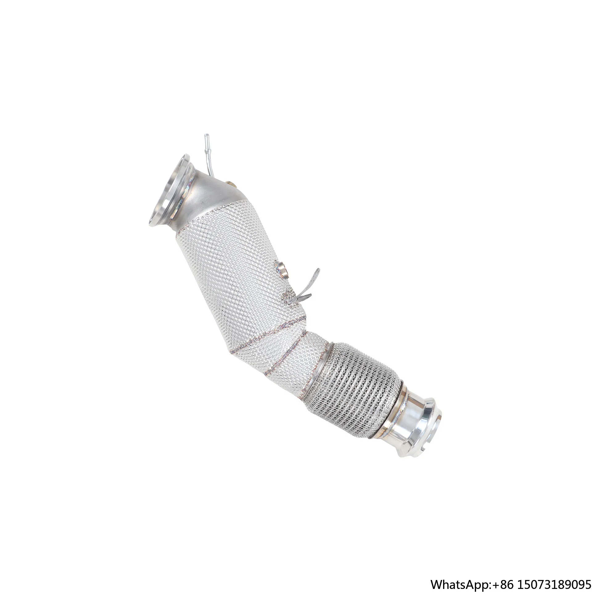 For BMW525/528/530 G30/G38 2.0T B48 Car Modified Exhaust Downpipe with Heat Shield