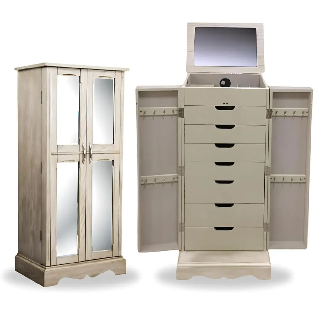 Hives and Honey Chelsea Jewelry Armoire, Taupe Mist