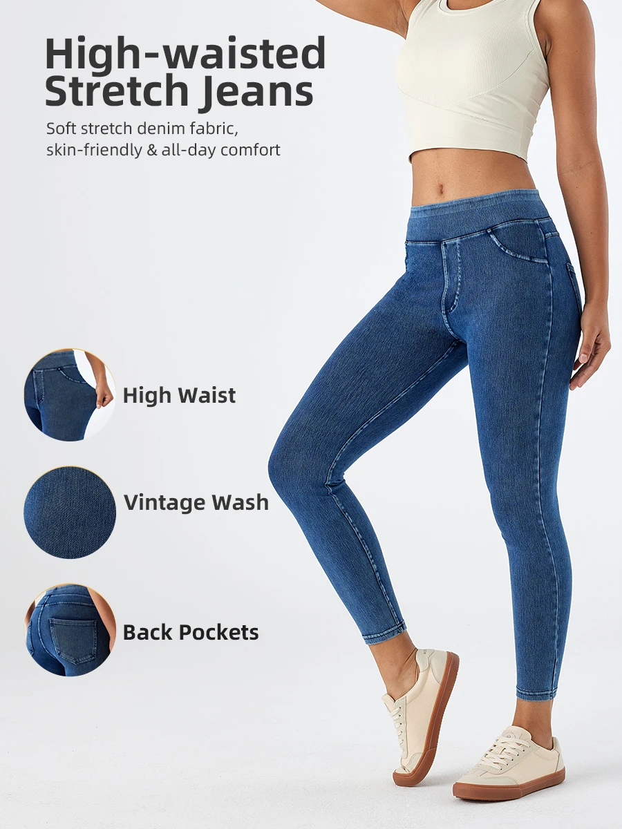 Muyafei Women High Waisted Stretch Skinny Jeans Slim Fit Shaping Denim Pants Comfortable Casual Fashion Figure Flattering Daily