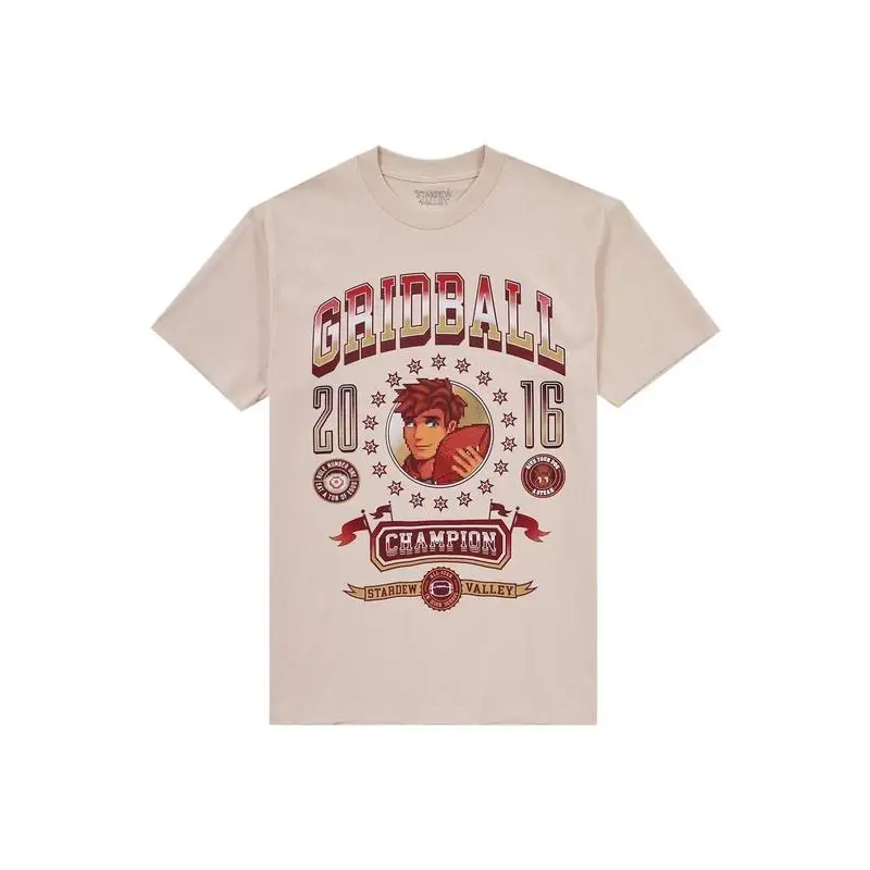 Alex Gridball Cute Stardew Valley Videogame Gift t shirt for RPG Gamer 100% cotton Short sleeve Graphic Clothes Cartoon te