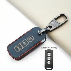 100% Leather Remote Key Case Cover For Honda PCX 150 hybrid X-ADV SH125 Scoopy SH300 Forza 125 300 Motor Scooter 3 Button