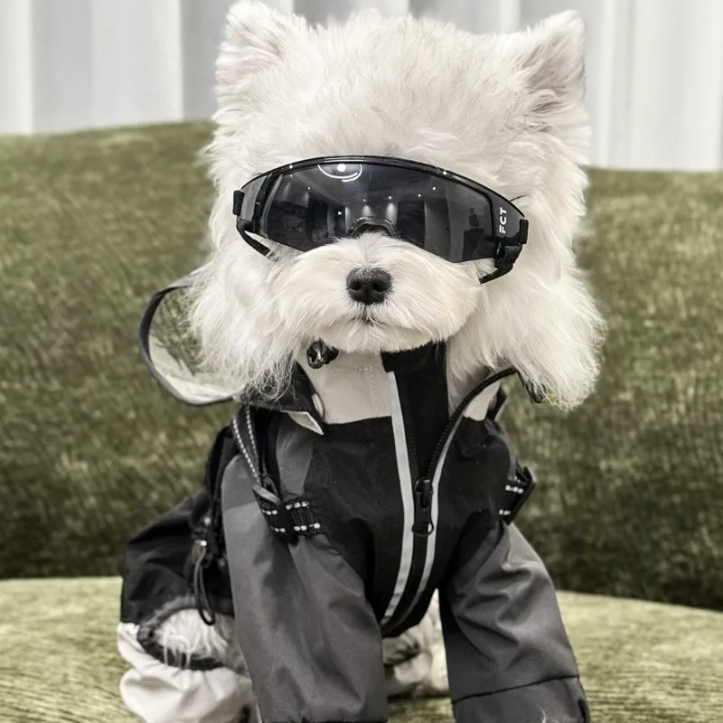 

Dog Sunglasses Windproof Adjustable Design Corgi Teddy Riding Surf Goggles Portable Sun Protection Pet Glasses Dog Accessories