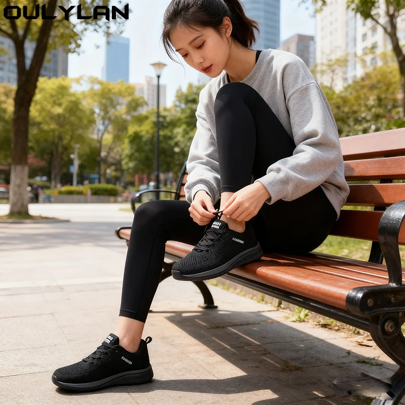 

Oulylan Men's Running Shoes Lightweight Walking Sneakers Breathable Mesh Athletic Casual Sport Shoes for Gym Jogging and Walking