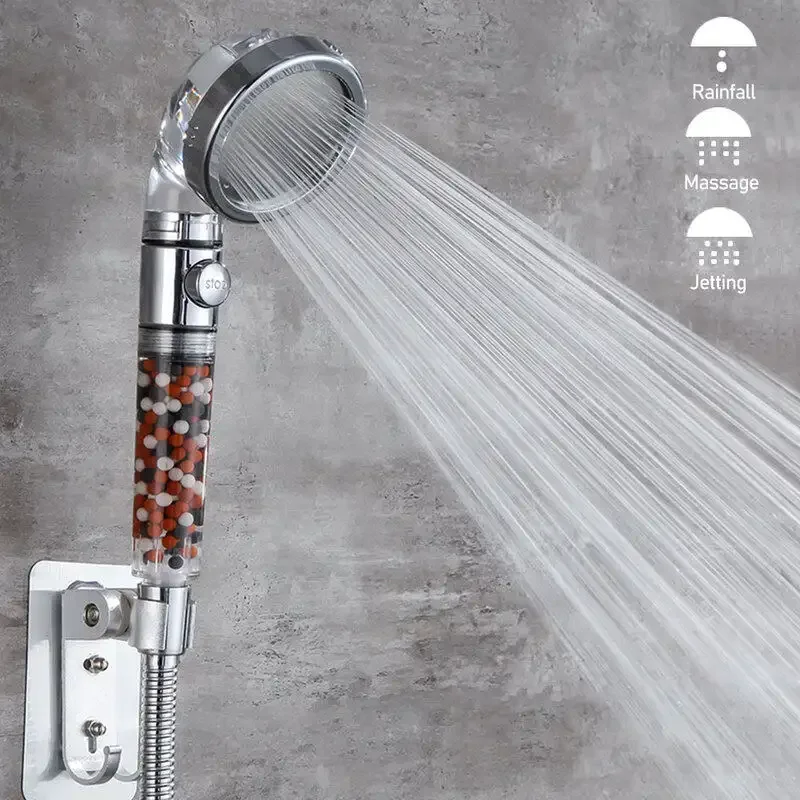 

Handheld Shower Head High Pressure 3Modes Showerhead Water Saving Handheld Shower Nozzle Home Bathroom Accessories Free Shipping