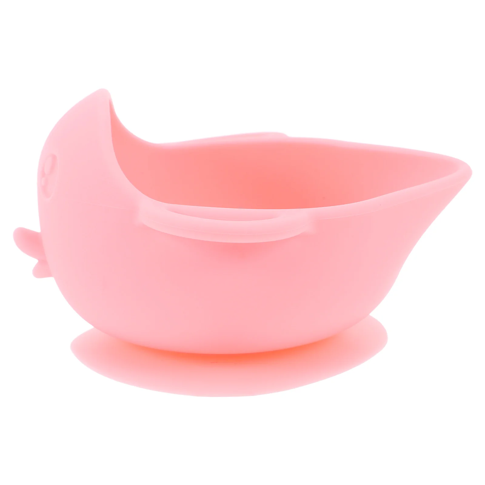 

Silicone Baby Silicone Divided Plate Bowl Pink Piggy Suction Plate Spoon Durable Microwaveable Travel Toddler Dinner Plates