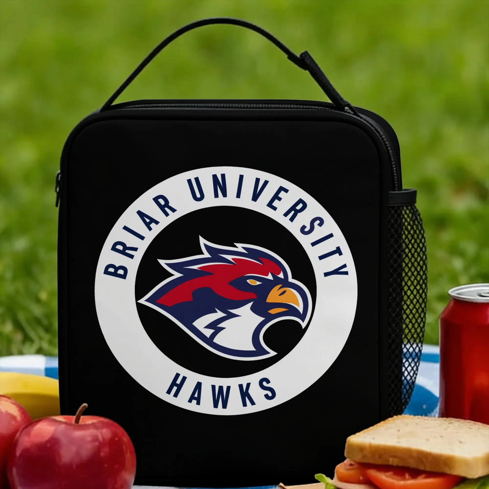 

Off-Campus Lunch Bag Vintage Lunch Box For Adult Office Convenient Cooler Bag Waterproof Print Thermal Tote Handbags