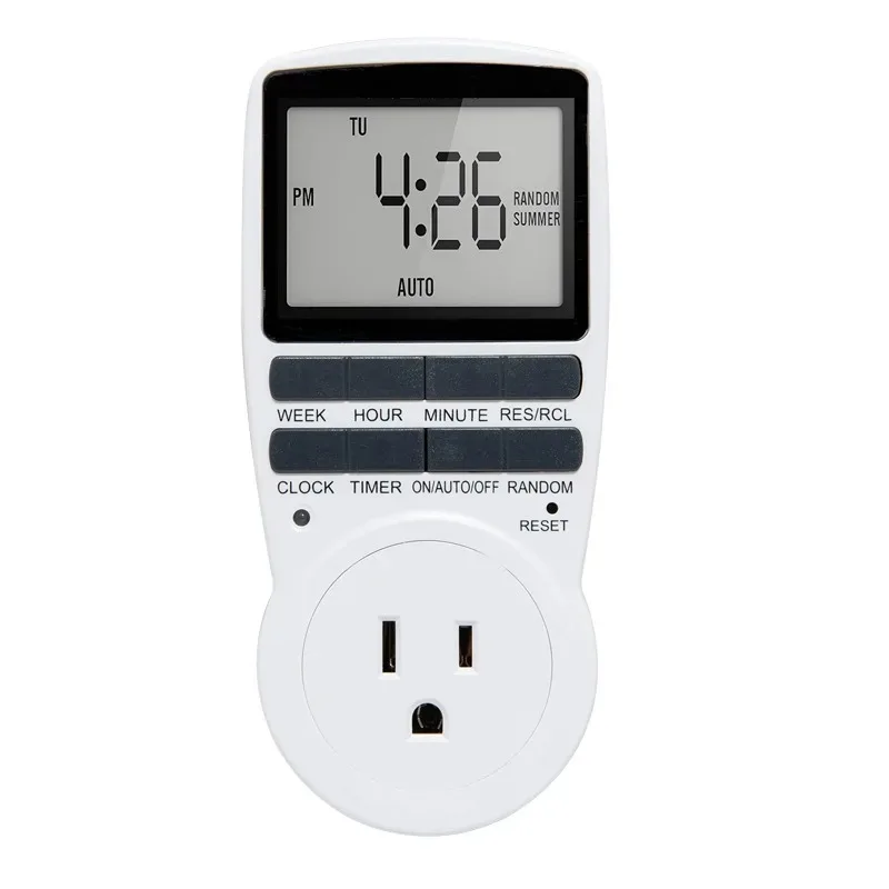 Digital Timer Switch Electronic 12/24 Hours Programmable Timing Outlet EU UK US AU FR Plug Socket Kitchen Appliance Time Control