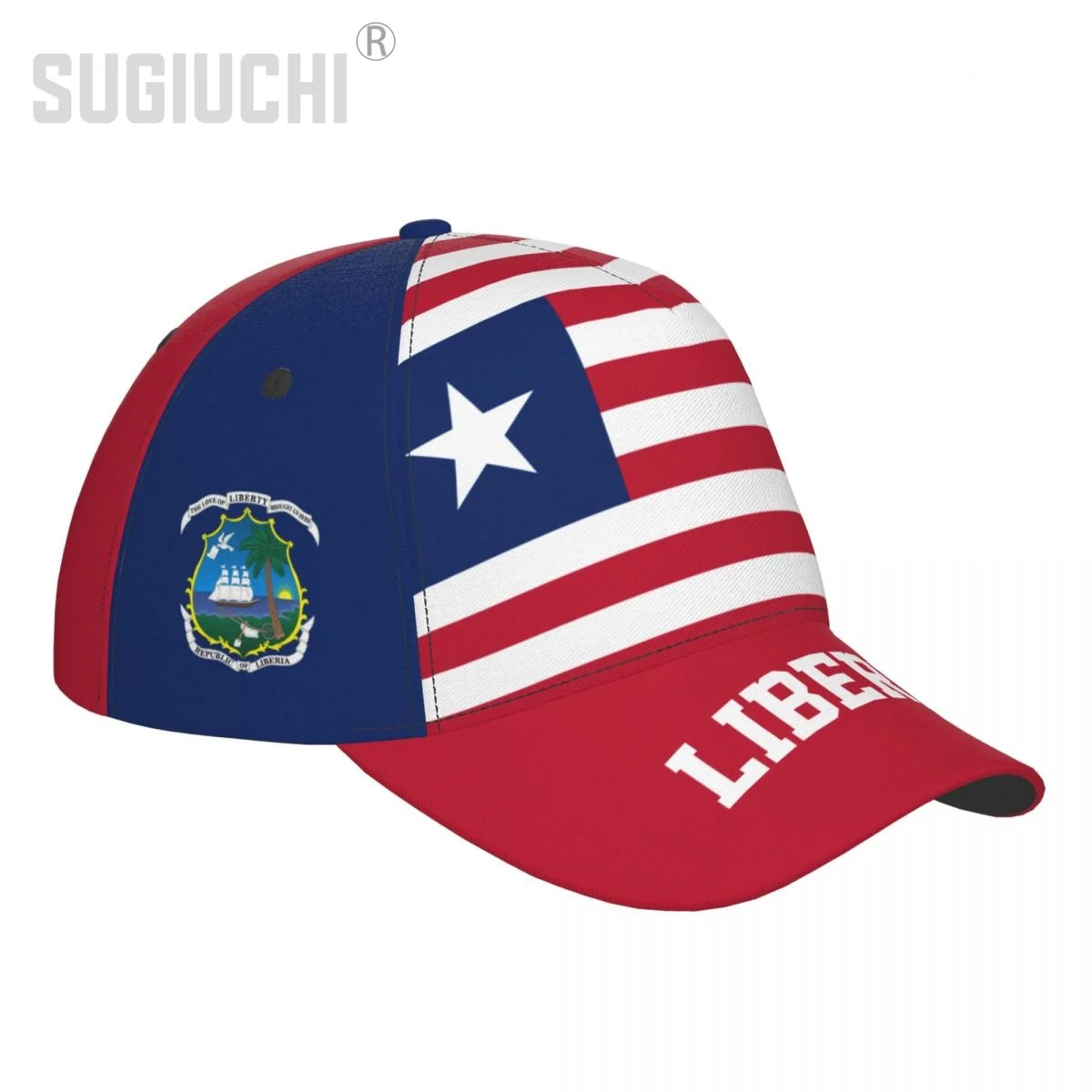 Unisex Liberia Flag Liberian Adult Baseball Cap Patriotic Hat for Baseball Soccer Fans Men Women