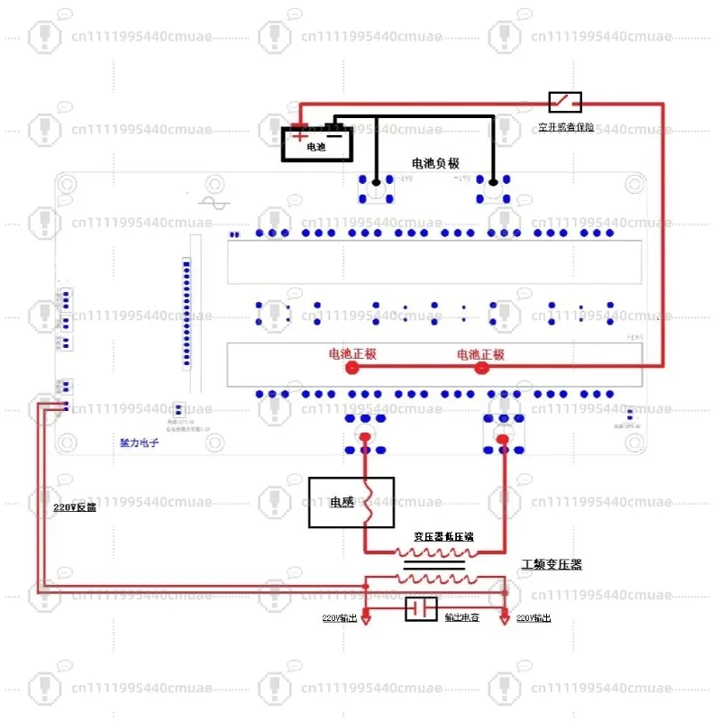 Pure Sine Wave Inverter Board Power Frequency 20 Tube High Power Universal 12V 24V 36V 48V 60V Industrial Grade
