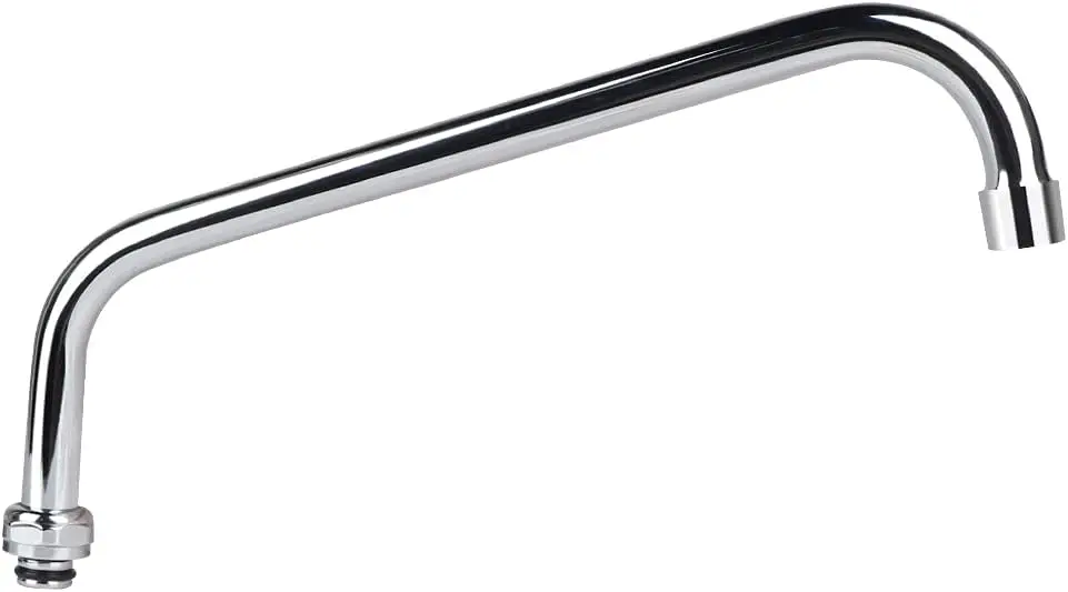 

12 Inch Commercial Faucet Swivel Spout Replacement Kit, 360° Rotation for Sinks, Chrome Finish