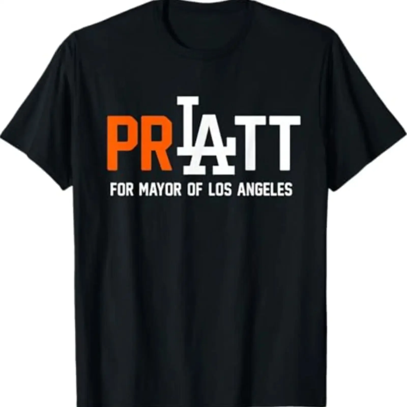 Camiseta Pratt for Mayor of Los Angeles vintage Washed Slightly Unisex Comfortable Stylish Versatile streetwear graphic Casual