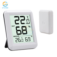 30-100M Wireless Digital Indoor Outdoor Thermometer Hygrometer Weather Station Digital Electronic Thermometer Weather station