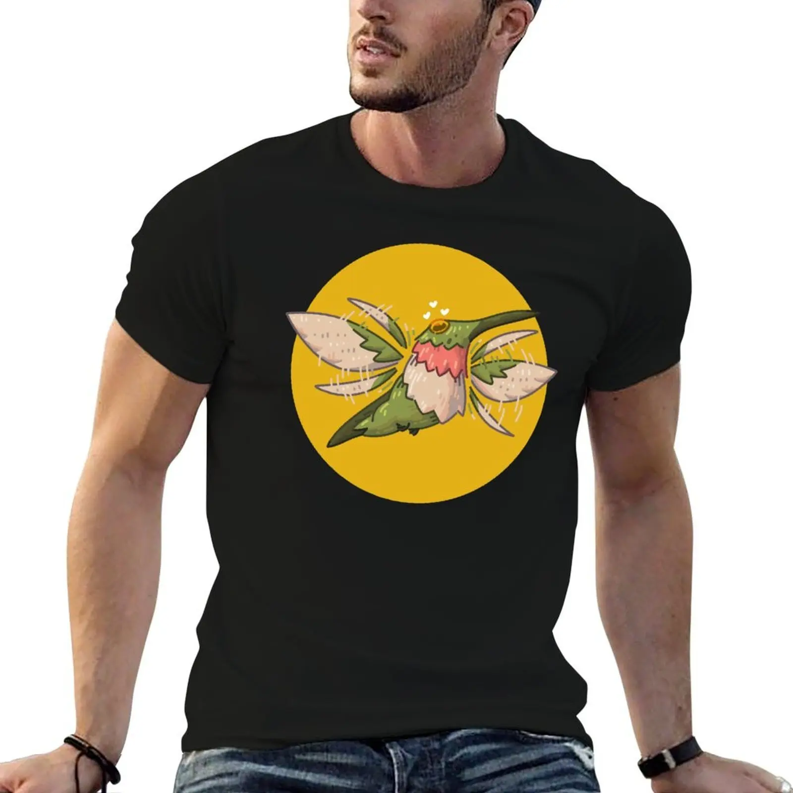 

Fluttering Love Hummingbird T-Shirt t shirts for man graphic funny mens graphic t shirts t shirts with prints T-shirt