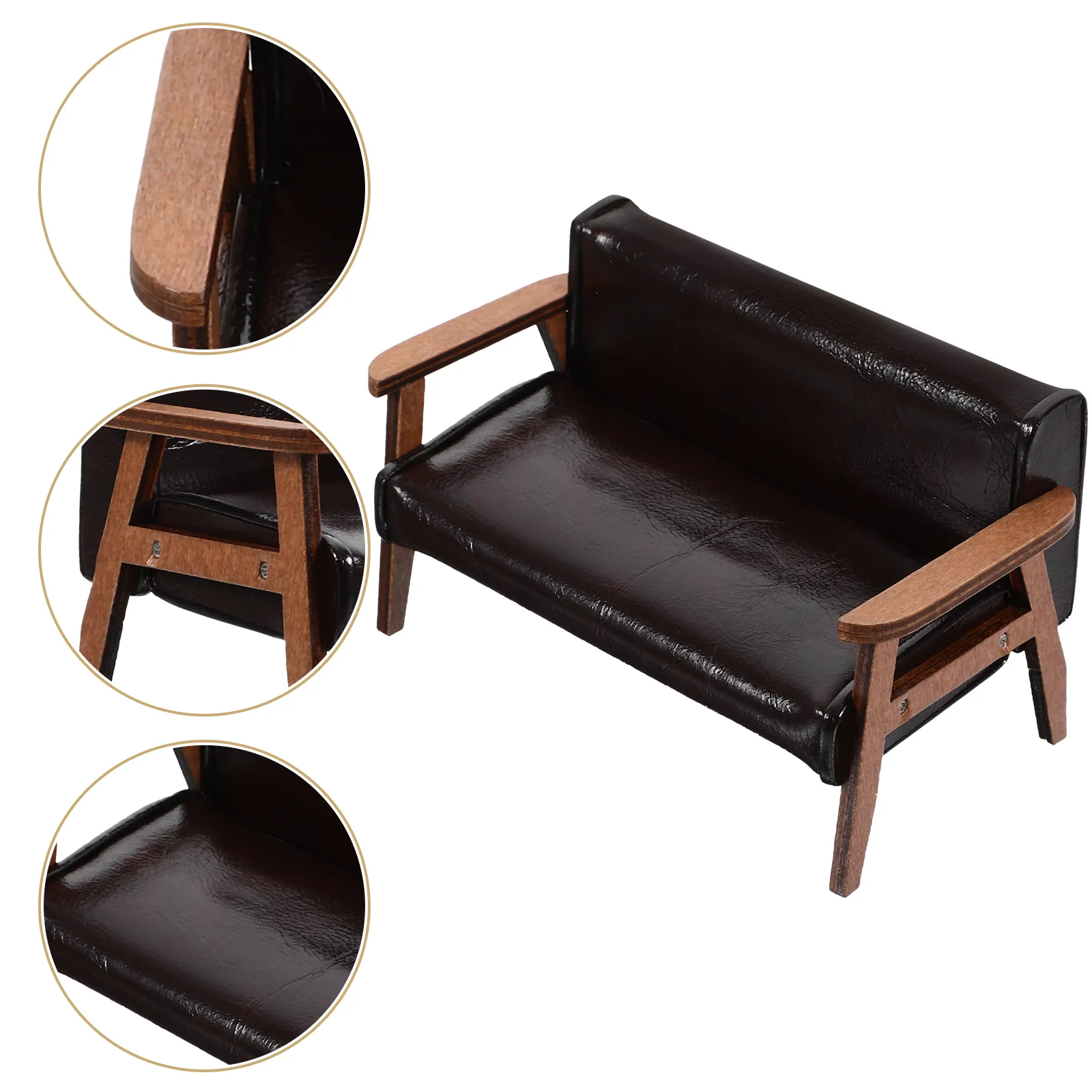 Sofa Chair Mini Miniature Chairs For Crafts Wooden Benches Outdoor Dollhouse Recliner Armchair