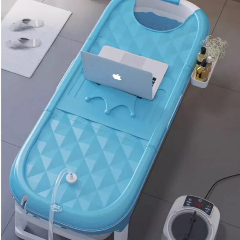 Sitting mini portable bathtub, white bathroom shower, hot folding bathtub, adult bathroom, Benoa, foldable household furniture